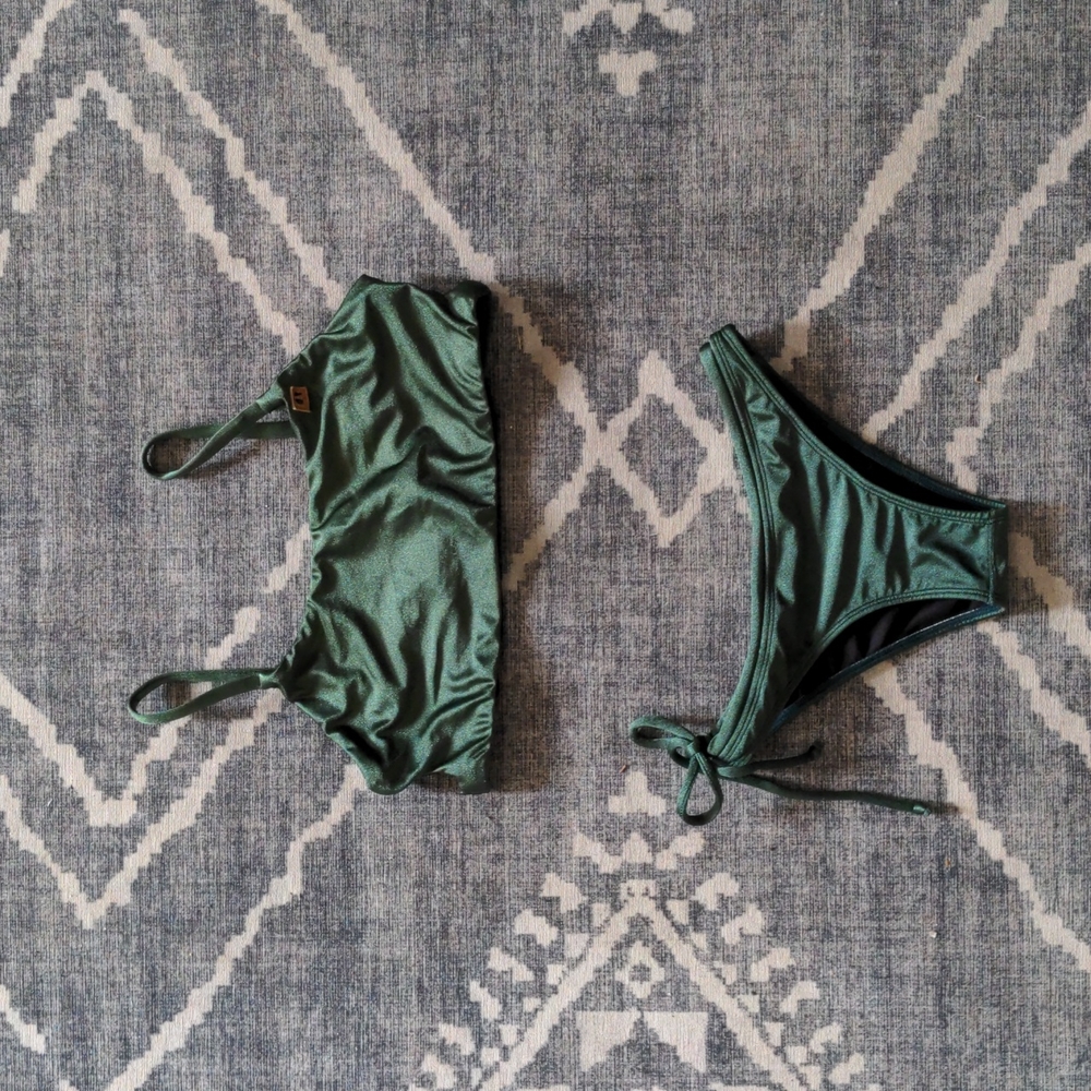 Oy surf active bikini bralette style green
